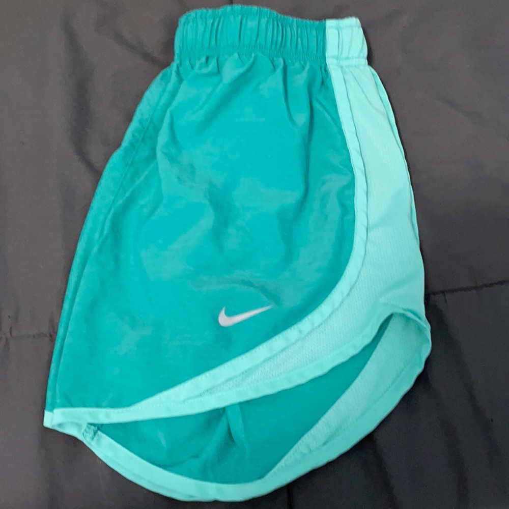 teal nike running shorts